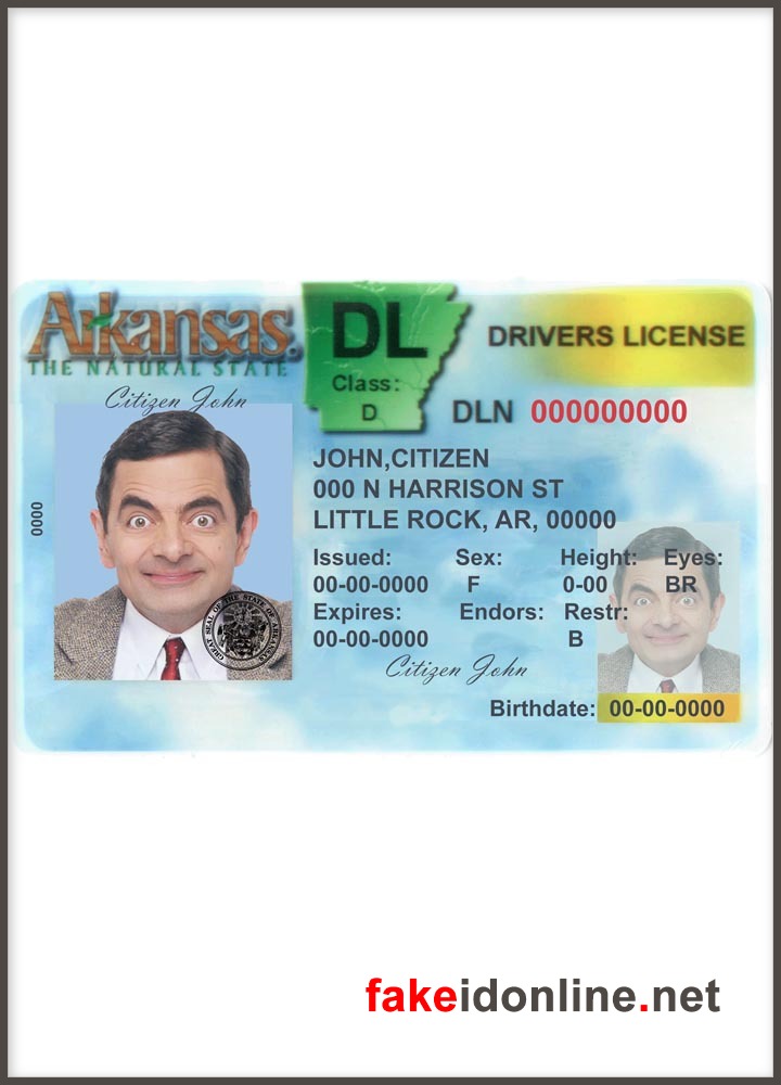 Arkansas Driver License New 1200dpi
